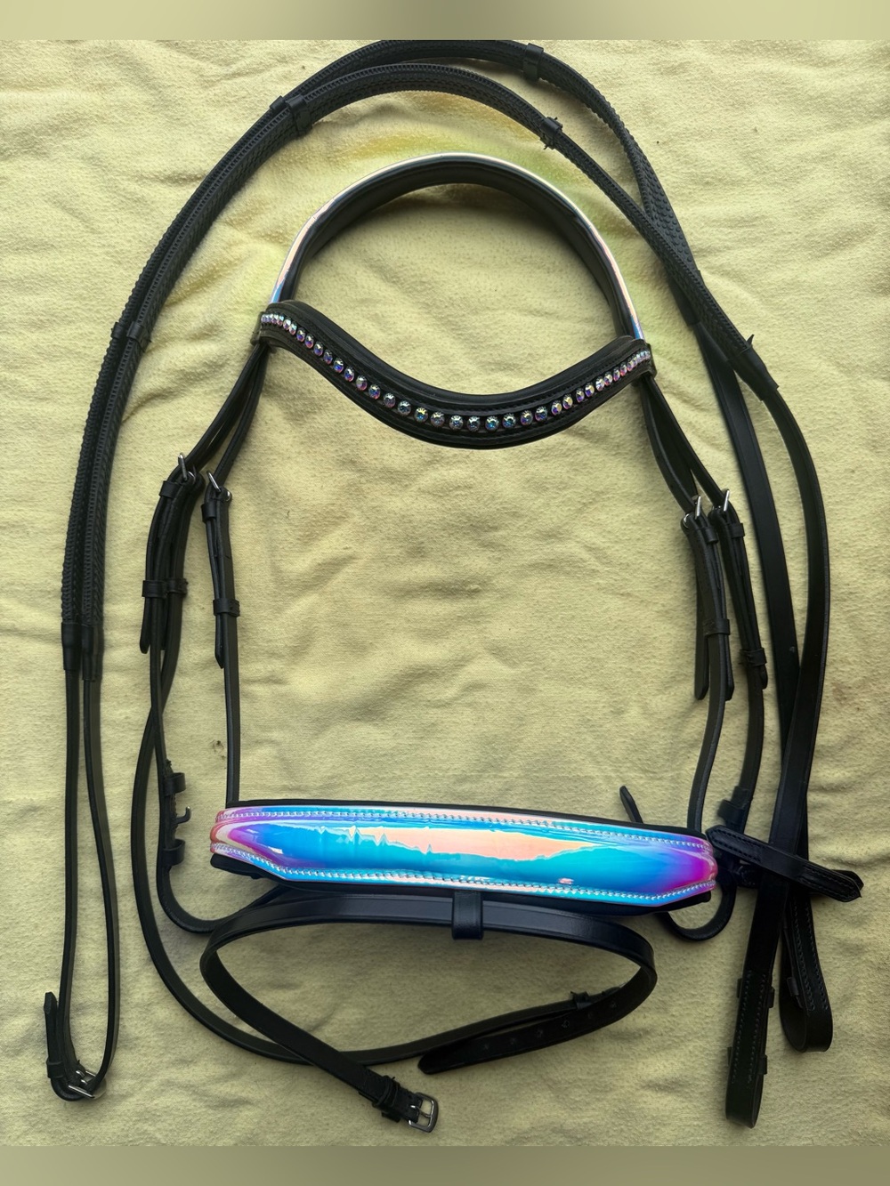 Holographic full sized flash bridle and reins